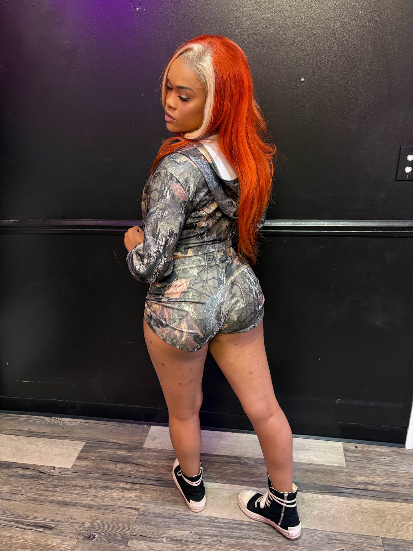 Camo short set