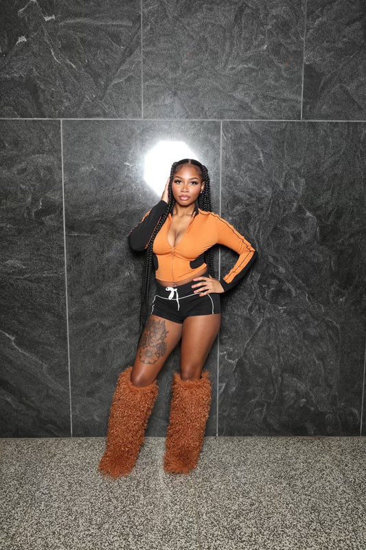 Brown & Black Tracksuit (Shorts)