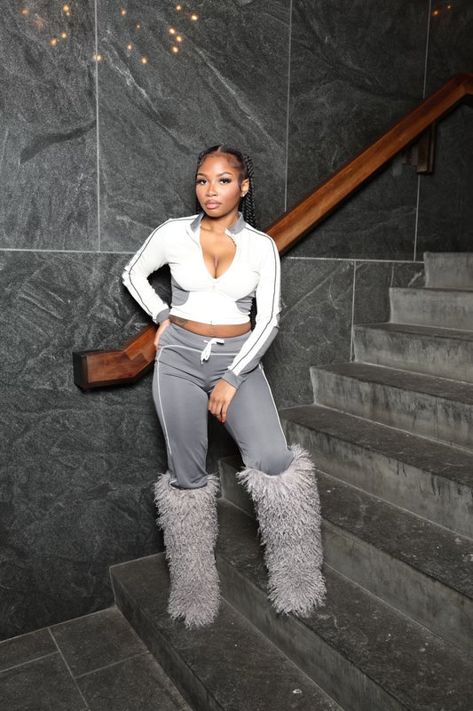 Gray & White Tracksuit (Pants)