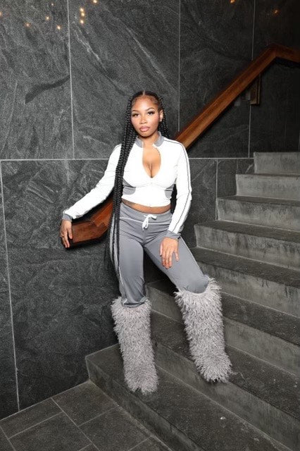Gray & White Tracksuit (Shorts)