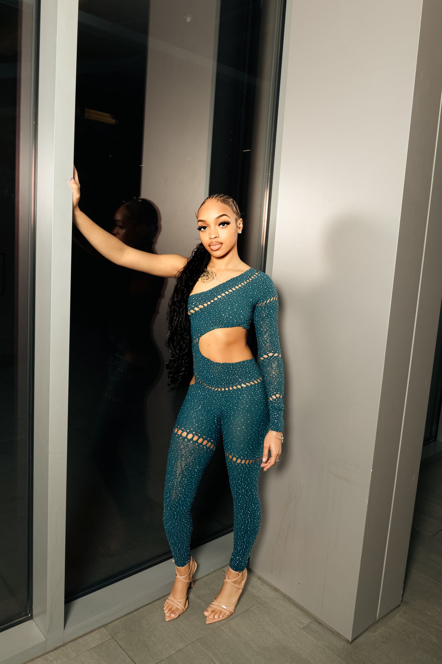 Blue Shimmer Bodysuit