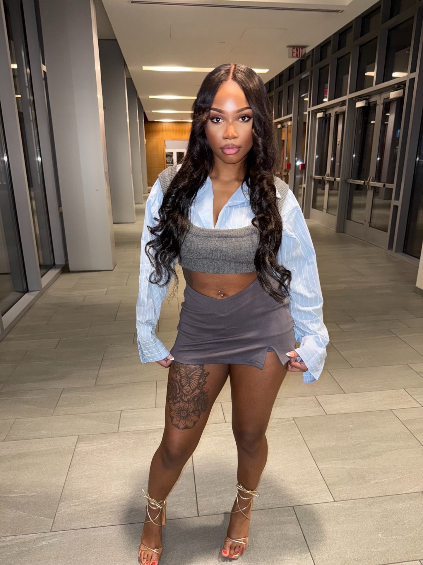 Blue School Girl Set