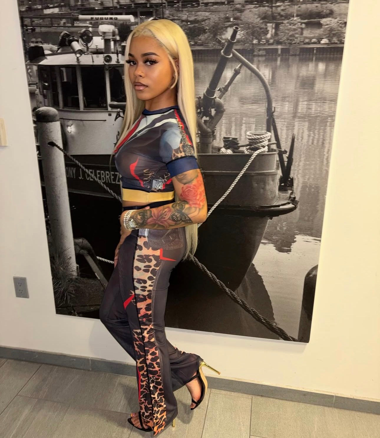 Cheetah & Tie Set