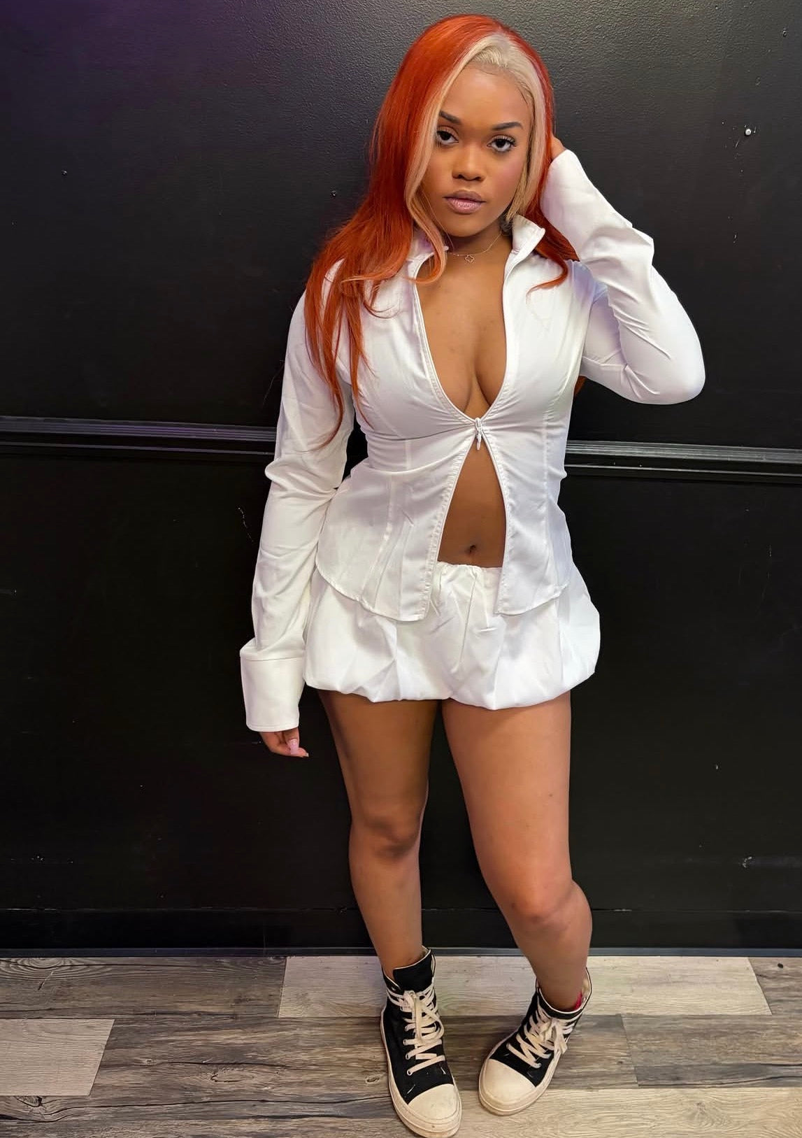 White Skirt Set