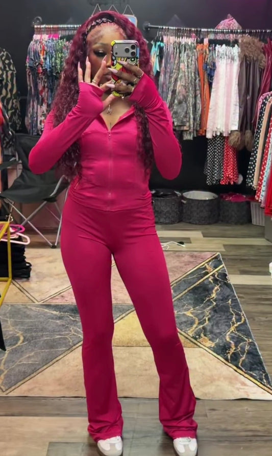 Hot Pink Tracksuit