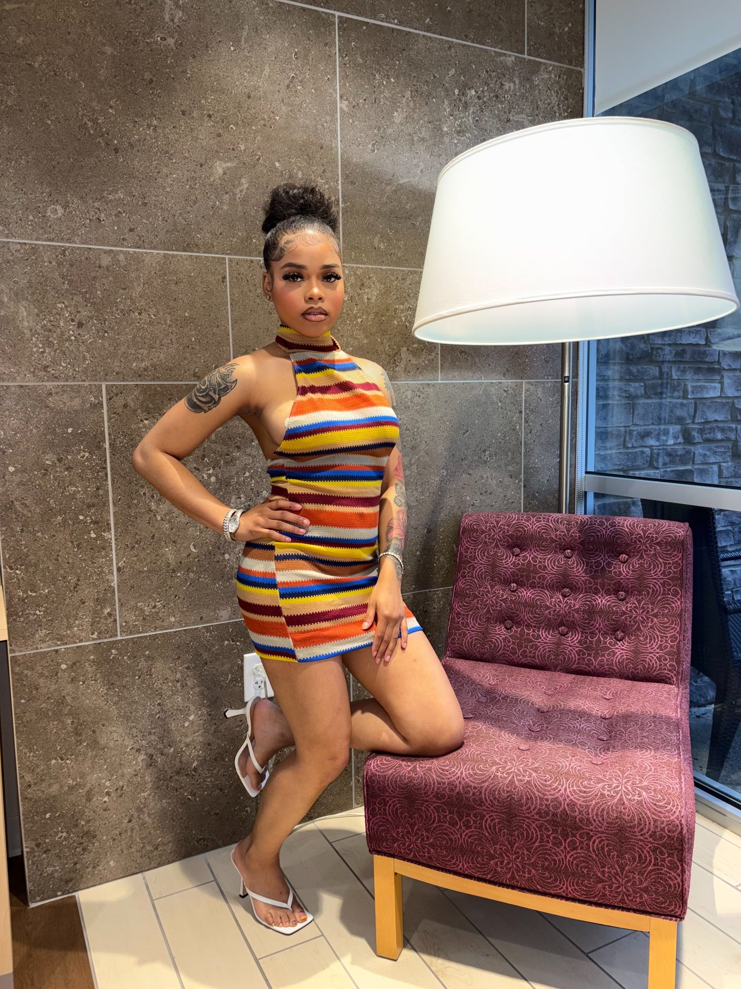 Crochet Mini Dress